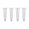 DIY Hairpin Legs Hairpin Legs 22" / Grey / 1/2" Hairpin Legs Set of 4, 3-Rod Design - Grey Powder Coated Finish