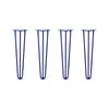 DIY Hairpin Legs Hairpin Legs 22" / Midnight Blue (Navy) / 3/8" Hairpin Legs Set of 4, 3-Rod Design - Midnight Blue (Navy) Powder Coated Finish