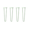 DIY Hairpin Legs Hairpin Legs 22" / Mint / 1/2" Hairpin Legs Set of 4, 2-Rod Design - Mint Powder Coated Finish
