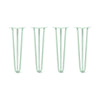DIY Hairpin Legs Hairpin Legs 22" / Mint / 1/2" Hairpin Legs Set of 4, 3-Rod Design - Mint Powder Coated Finish