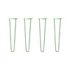 DIY Hairpin Legs Hairpin Legs 22" / Mint / 3/8" Hairpin Legs Set of 4, 2-Rod Design - Mint Powder Coated Finish