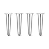 DIY Hairpin Legs Hairpin Legs 22" / Raw Steel / 1/2" Hairpin Legs Set of 4, 3-Rod Design - Raw Steel