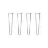 DIY Hairpin Legs Hairpin Legs 22" / Raw Steel / 3/8" Hairpin Legs Set of 4, 2-Rod Design - Raw Steel