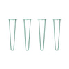 DIY Hairpin Legs Hairpin Legs 22" / Turquoise / 1/2" Hairpin Legs Set of 4, 2-Rod Design - Turquoise Powder Coated Finish