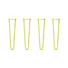 DIY Hairpin Legs Hairpin Legs 22" / Yellow / 1/2" Hairpin Legs Set of 4, 2-Rod Design - Yellow Powder Coated Finish