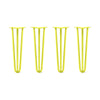 DIY Hairpin Legs Hairpin Legs 22" / Yellow / 1/2" Hairpin Legs Set of 4, 3-Rod Design - Yellow Powder Coated Finish
