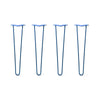 DIY Hairpin Legs Hairpin Legs 23" / Blue / 3/8" Hairpin Legs Set of 4, 2-Rod Design - Blue Powder Coated Finish