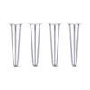 DIY Hairpin Legs Hairpin Legs 23" / Grey / 1/2" Hairpin Legs Set of 4, 3-Rod Design - Grey Powder Coated Finish