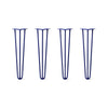 DIY Hairpin Legs Hairpin Legs 23" / Midnight Blue (Navy) / 3/8" Hairpin Legs Set of 4, 3-Rod Design - Midnight Blue (Navy) Powder Coated Finish