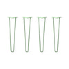 DIY Hairpin Legs Hairpin Legs 23" / Mint / 1/2" Hairpin Legs Set of 4, 2-Rod Design - Mint Powder Coated Finish