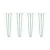 DIY Hairpin Legs Hairpin Legs 23" / Mint / 1/2" Hairpin Legs Set of 4, 3-Rod Design - Mint Powder Coated Finish