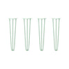 DIY Hairpin Legs Hairpin Legs 23" / Mint / 3/8" Hairpin Legs Set of 4, 3-Rod Design - Mint Powder Coated Finish
