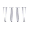 DIY Hairpin Legs Hairpin Legs 24" / Grey / 1/2" Hairpin Legs Set of 4, 3-Rod Design - Grey Powder Coated Finish