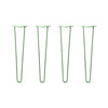 DIY Hairpin Legs Hairpin Legs 24" / Mint / 1/2" Hairpin Legs Set of 4, 2-Rod Design - Mint Powder Coated Finish