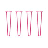 Hairpin Legs Set of 4, 2-Rod Design - Fuchsia Powder Coated Finish