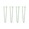 DIY Hairpin Legs Hairpin Legs 25" / Mint / 1/2" Hairpin Legs Set of 4, 2-Rod Design - Mint Powder Coated Finish