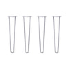 DIY Hairpin Legs Hairpin Legs 26" / Grey / 1/2" Hairpin Legs Set of 4, 2-Rod Design - Grey Powder Coated Finish