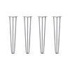 DIY Hairpin Legs Hairpin Legs 26" / Grey / 3/8" Hairpin Legs Set of 4, 3-Rod Design - Grey Powder Coated Finish