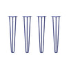 DIY Hairpin Legs Hairpin Legs 26" / Midnight Blue (Navy) / 3/8" Hairpin Legs Set of 4, 3-Rod Design - Midnight Blue (Navy) Powder Coated Finish