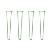 Hairpin Legs Set of 4, 2-Rod Design - Mint Powder Coated Finish
