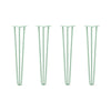 DIY Hairpin Legs Hairpin Legs 26" / Mint / 1/2" Hairpin Legs Set of 4, 3-Rod Design - Mint Powder Coated Finish