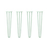 DIY Hairpin Legs Hairpin Legs 26" / Mint / 3/8" Hairpin Legs Set of 4, 3-Rod Design - Mint Powder Coated Finish