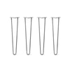 DIY Hairpin Legs Hairpin Legs 26" / Raw Steel / 1/2" Hairpin Legs Set of 4, 2-Rod Design - Raw Steel