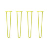 DIY Hairpin Legs Hairpin Legs 26" / Yellow / 1/2" Hairpin Legs Set of 4, 2-Rod Design - Yellow Powder Coated Finish