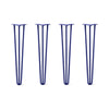 DIY Hairpin Legs Hairpin Legs 27" / Midnight Blue (Navy) / 1/2" Hairpin Legs Set of 4, 3-Rod Design - Midnight Blue (Navy) Powder Coated Finish