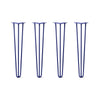 DIY Hairpin Legs Hairpin Legs 27" / Midnight Blue (Navy) / 3/8" Hairpin Legs Set of 4, 3-Rod Design - Midnight Blue (Navy) Powder Coated Finish