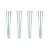DIY Hairpin Legs Hairpin Legs 27" / Mint / 1/2" Hairpin Legs Set of 4, 3-Rod Design - Mint Powder Coated Finish