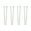 Hairpin Legs Set of 4, 2-Rod Design - Mint Powder Coated Finish