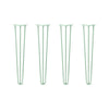 DIY Hairpin Legs Hairpin Legs 27" / Mint / 3/8" Hairpin Legs Set of 4, 3-Rod Design - Mint Powder Coated Finish