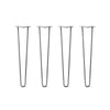 DIY Hairpin Legs Hairpin Legs 27" / Raw Steel / 1/2" Hairpin Legs Set of 4, 2-Rod Design - Raw Steel