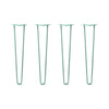 DIY Hairpin Legs Hairpin Legs 27" / Turquoise / 1/2" Hairpin Legs Set of 4, 2-Rod Design - Turquoise Powder Coated Finish