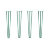 DIY Hairpin Legs Hairpin Legs 27" / Turquoise / 1/2" Hairpin Legs Set of 4, 3-Rod Design - Turquoise Powder Coated Finish