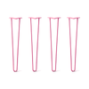 Hairpin Legs Set of 4, 2-Rod Design - Fuchsia Powder Coated Finish