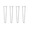 DIY Hairpin Legs Hairpin Legs 28" / Grey / 1/2" Hairpin Legs Set of 4, 2-Rod Design - Grey Powder Coated Finish