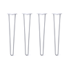 DIY Hairpin Legs Hairpin Legs 28" / Grey / 3/8" Hairpin Legs Set of 4, 2-Rod Design - Grey Powder Coated Finish