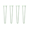 DIY Hairpin Legs Hairpin Legs 28" / Mint / 1/2" Hairpin Legs Set of 4, 2-Rod Design - Mint Powder Coated Finish