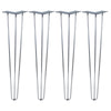 DIY Hairpin Legs Hairpin Legs 28" / Raw Steel / 3/8" Set of 4 - 3 Rod Hairpin Legs