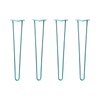 DIY Hairpin Legs Hairpin Legs 28" / Teal / 3/8" Hairpin Legs Set of 4, 2-Rod Design - Teal Powder Coated Finish
