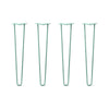 DIY Hairpin Legs Hairpin Legs 28" / Turquoise / 1/2" Hairpin Legs Set of 4, 2-Rod Design - Turquoise Powder Coated Finish