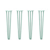 DIY Hairpin Legs Hairpin Legs 28" / Turquoise / 1/2" Hairpin Legs Set of 4, 3-Rod Design - Turquoise Powder Coated Finish