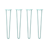 DIY Hairpin Legs Hairpin Legs 28" / Turquoise / 3/8" Hairpin Legs Set of 4, 2-Rod Design - Turquoise Powder Coated Finish
