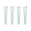 DIY Hairpin Legs Hairpin Legs 28" / Turquoise / 3/8" Hairpin Legs Set of 4, 3-Rod Design - Turquoise Powder Coated Finish