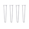 DIY Hairpin Legs Hairpin Legs 29" / Grey / 1/2" Hairpin Legs Set of 4, 2-Rod Design - Grey Powder Coated Finish