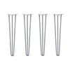 DIY Hairpin Legs Hairpin Legs 29" / Grey / 1/2" Hairpin Legs Set of 4, 3-Rod Design - Grey Powder Coated Finish
