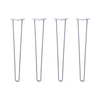 DIY Hairpin Legs Hairpin Legs 29" / Grey / 3/8" Hairpin Legs Set of 4, 2-Rod Design - Grey Powder Coated Finish