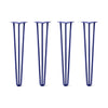DIY Hairpin Legs Hairpin Legs 29" / Midnight Blue (Navy) / 1/2" Hairpin Legs Set of 4, 3-Rod Design - Midnight Blue (Navy) Powder Coated Finish